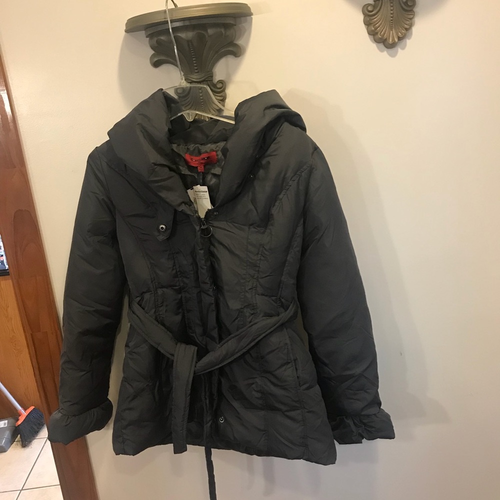 Stylish winter gray coat